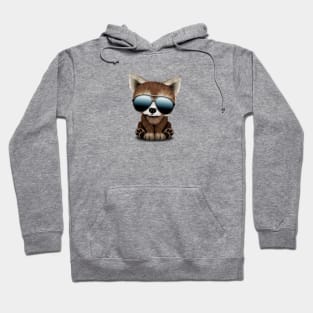 Cool Baby Red Panda Wearing Sunglasses Hoodie